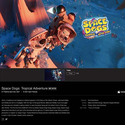 Apple Trailers - Space Dogs: Tropical Adventure